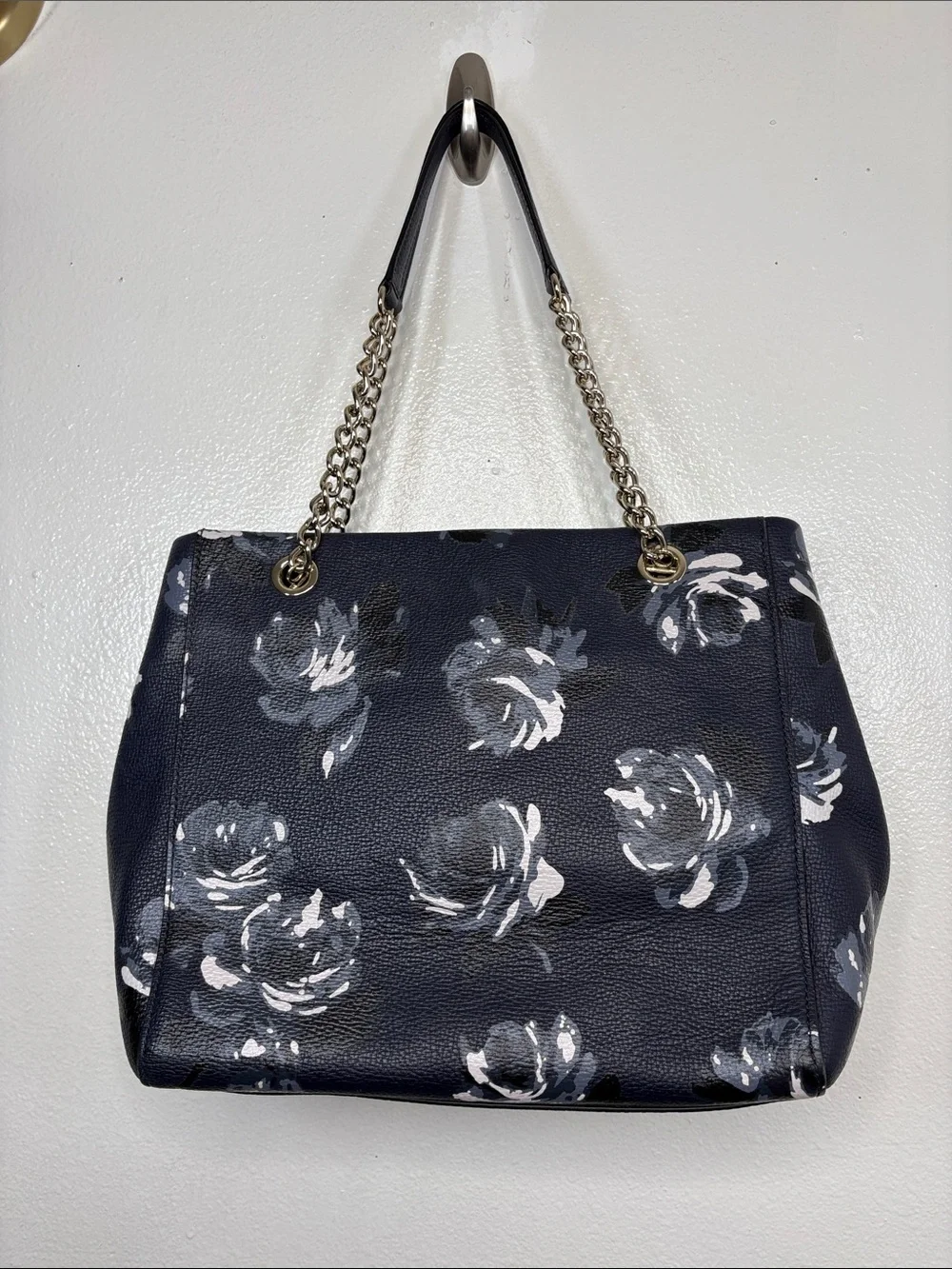 Kate Spade Briar Lane Night Rose Meena Chain Satchel BLEMISH